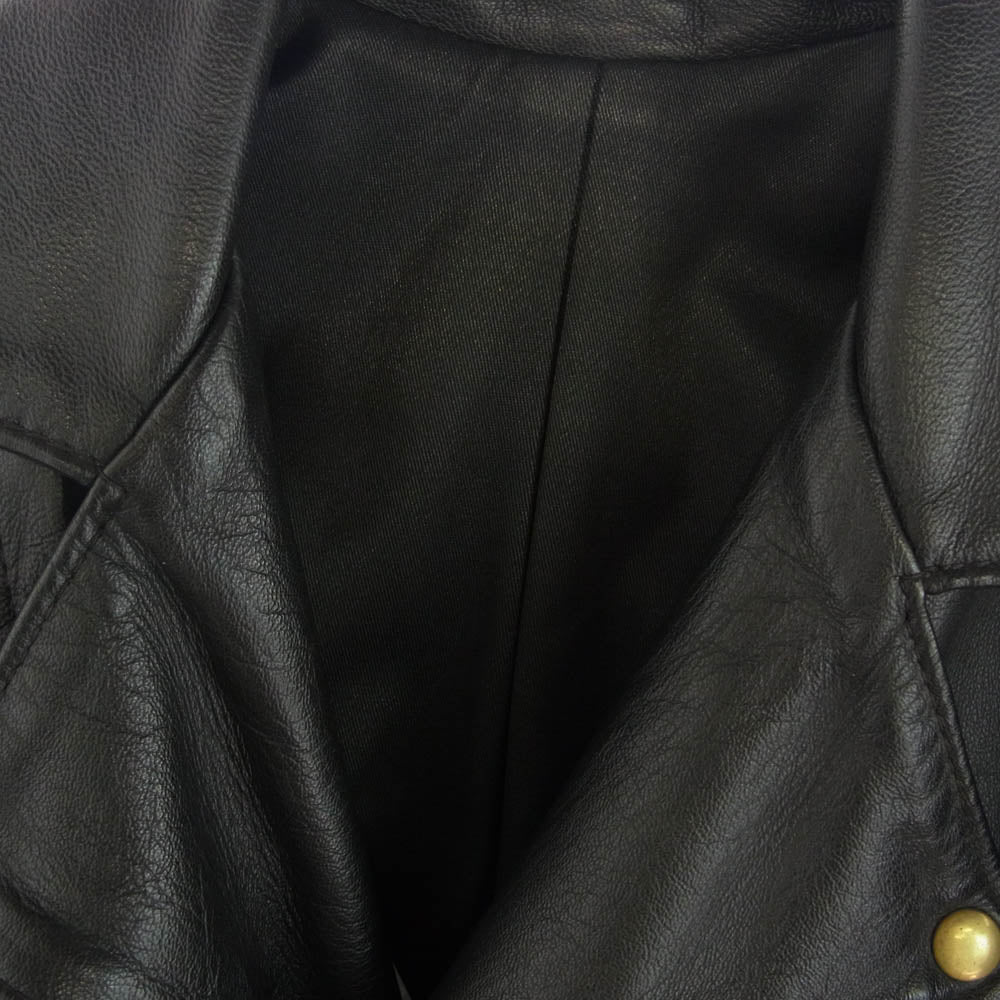 LANGLITZ LEATHERS ラングリッツレザーズ Columbia コロンビア ダブル ライダース ジャケット ブラック系【中古】