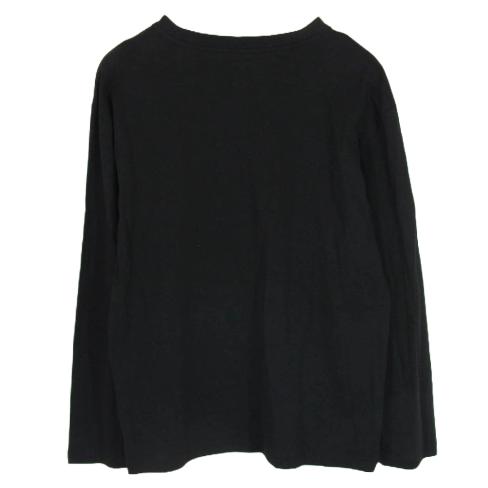CALVIN KLEIN カルバンクライン 24AW J326901 CK ロゴプリント クルーネック 長袖 Tシャツ カットソー ブラック系 XL【美品】【中古】