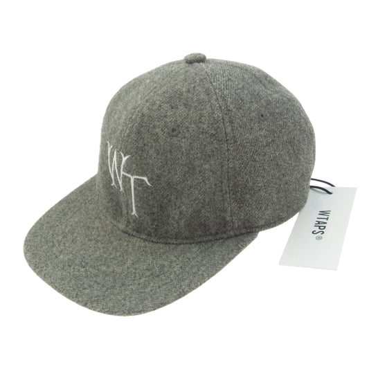 WTAPS ダブルタップス 24AW 242HCDT-HT12 03 CAP POLY TWILL ツイル ポリエステル WT刺繍 ロゴ キャップ グレー系 00【新古品】【未使用】【中古】