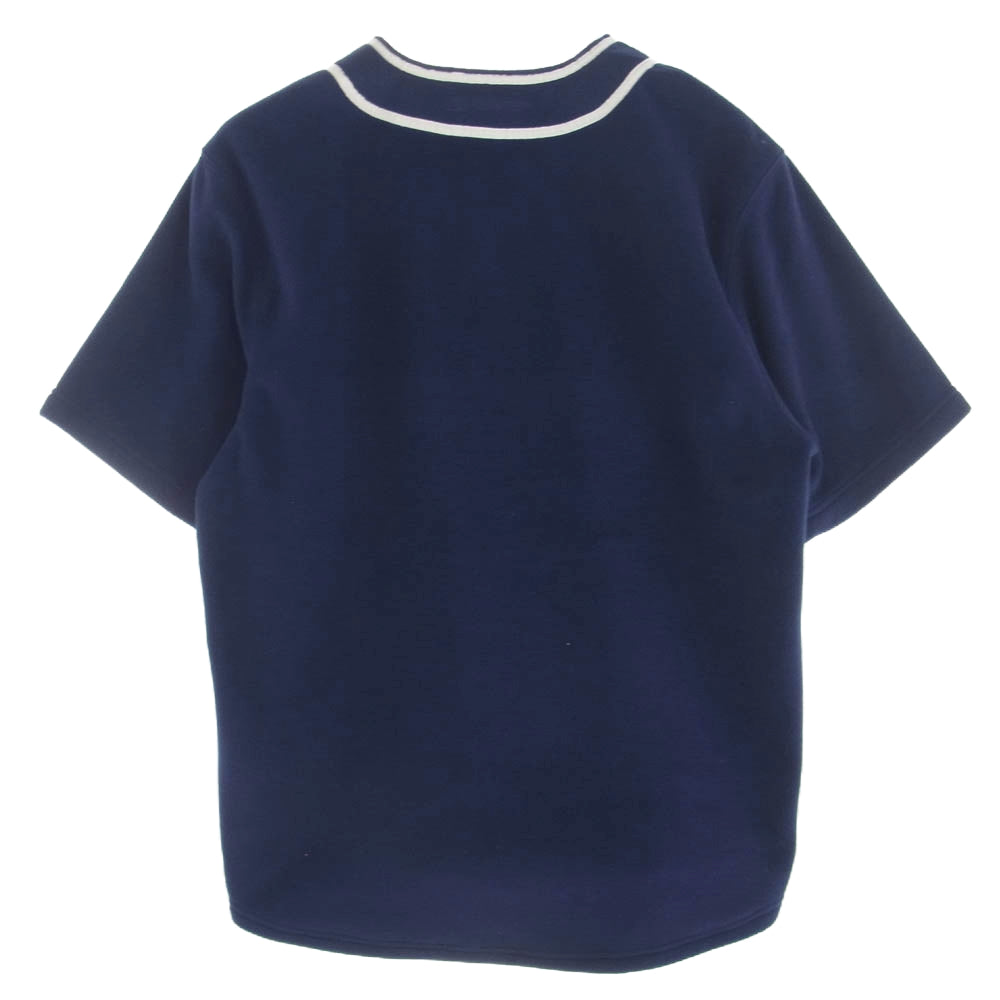 Supreme シュプリーム 24AW Polartec Baseball Jersey ポーラテック ベースボール ジャージー フリース 半袖 シャツ ブルー系 M【中古】