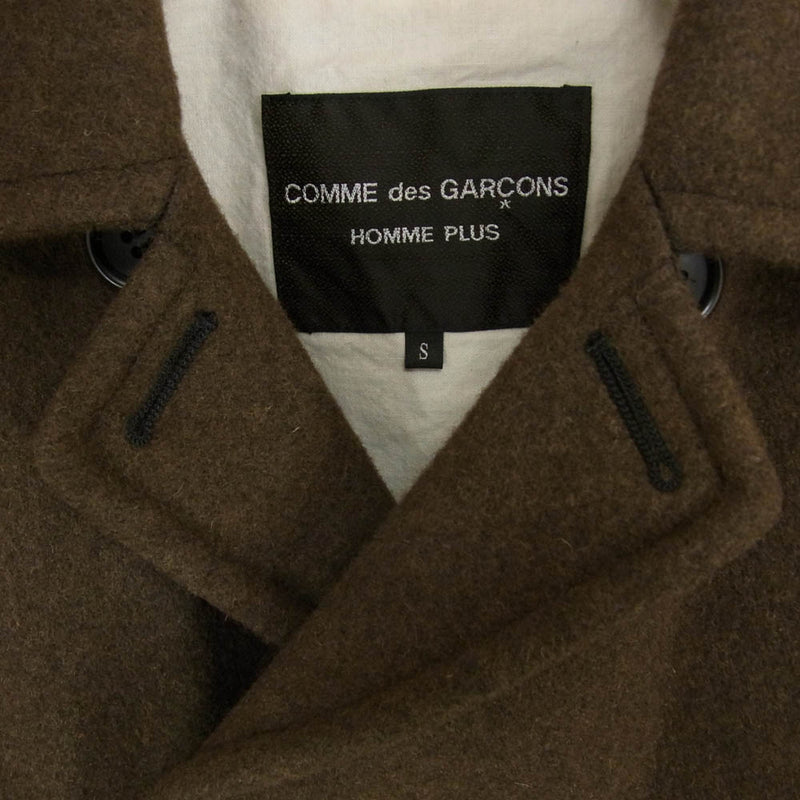 COMME des GARCONS HOMME PLUS コムデギャルソンオムプリュス 11AW PH-C012 ウール ダブル Pコート ピーコート ブラウン系 S【中古】