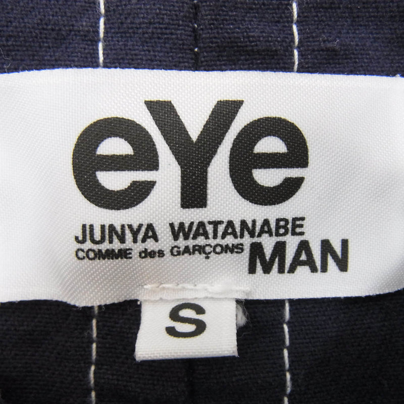 JUNYA WATANABE COMME des GARCONS MAN ジュンヤワタナベコムデギャルソンマン WK-J903 eye アイ × POINTER ポインター 再構築 エルボーパッチ カバーオール ジャケット ブルゾン ネイビー系 S【中古】