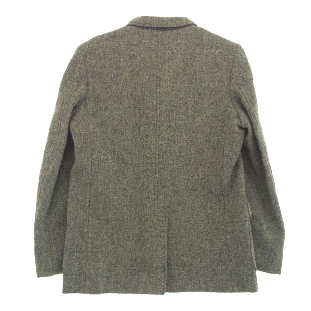 BEAMS ビームス HARRIS TWEED 3B ウール テーラード ジャケット グレー系 38R【中古】