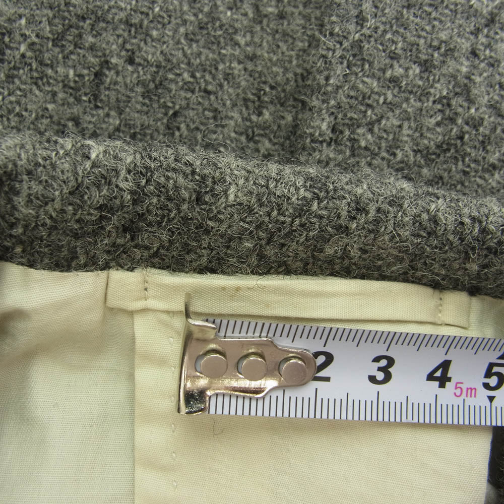 BEAMS ビームス HARRIS TWEED 3B ウール テーラード ジャケット グレー系 38R【中古】