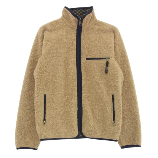 patagonia パタゴニア USA製 ベビー レトロ カーディガン フリースジャケット ベージュ系 S【中古】
