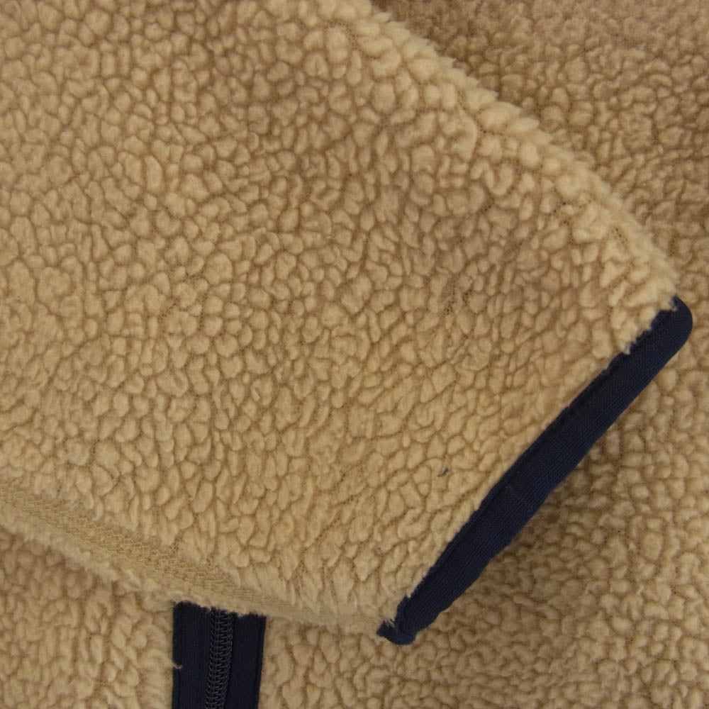 patagonia パタゴニア USA製 ベビー レトロ カーディガン フリースジャケット ベージュ系 S【中古】