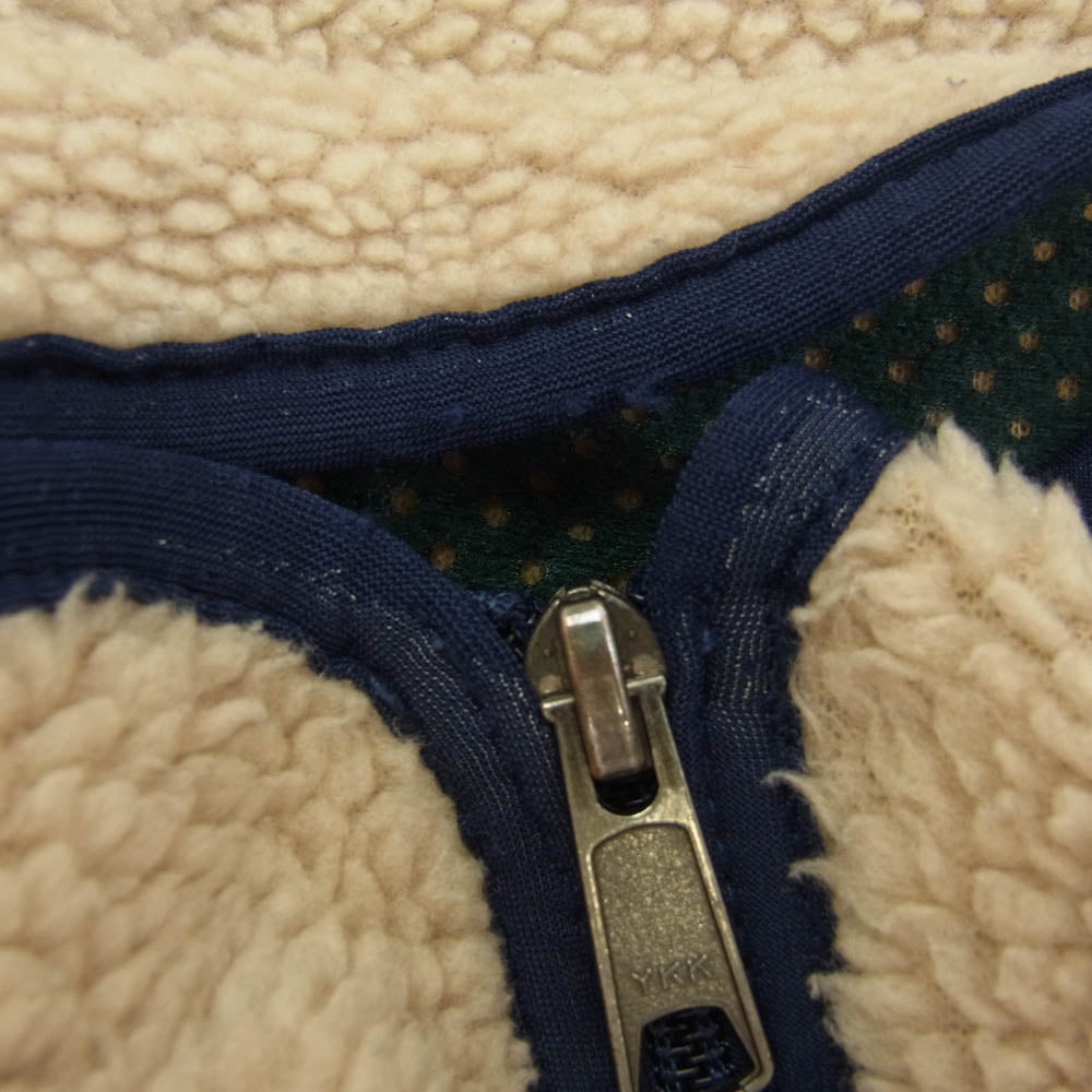 patagonia パタゴニア USA製 ベビー レトロ カーディガン フリースジャケット ベージュ系 S【中古】