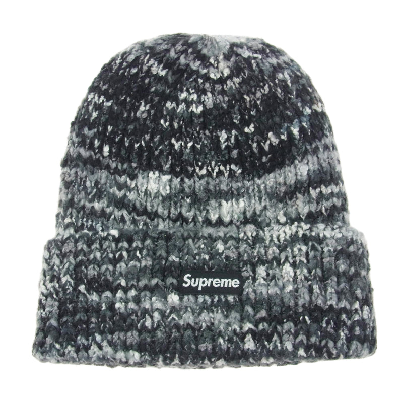 Supreme シュプリーム 22AW Space Dye Beanie スペースダイ ビーニー ニットキャップ ブラック系 グレー系【極上美品】【中古】