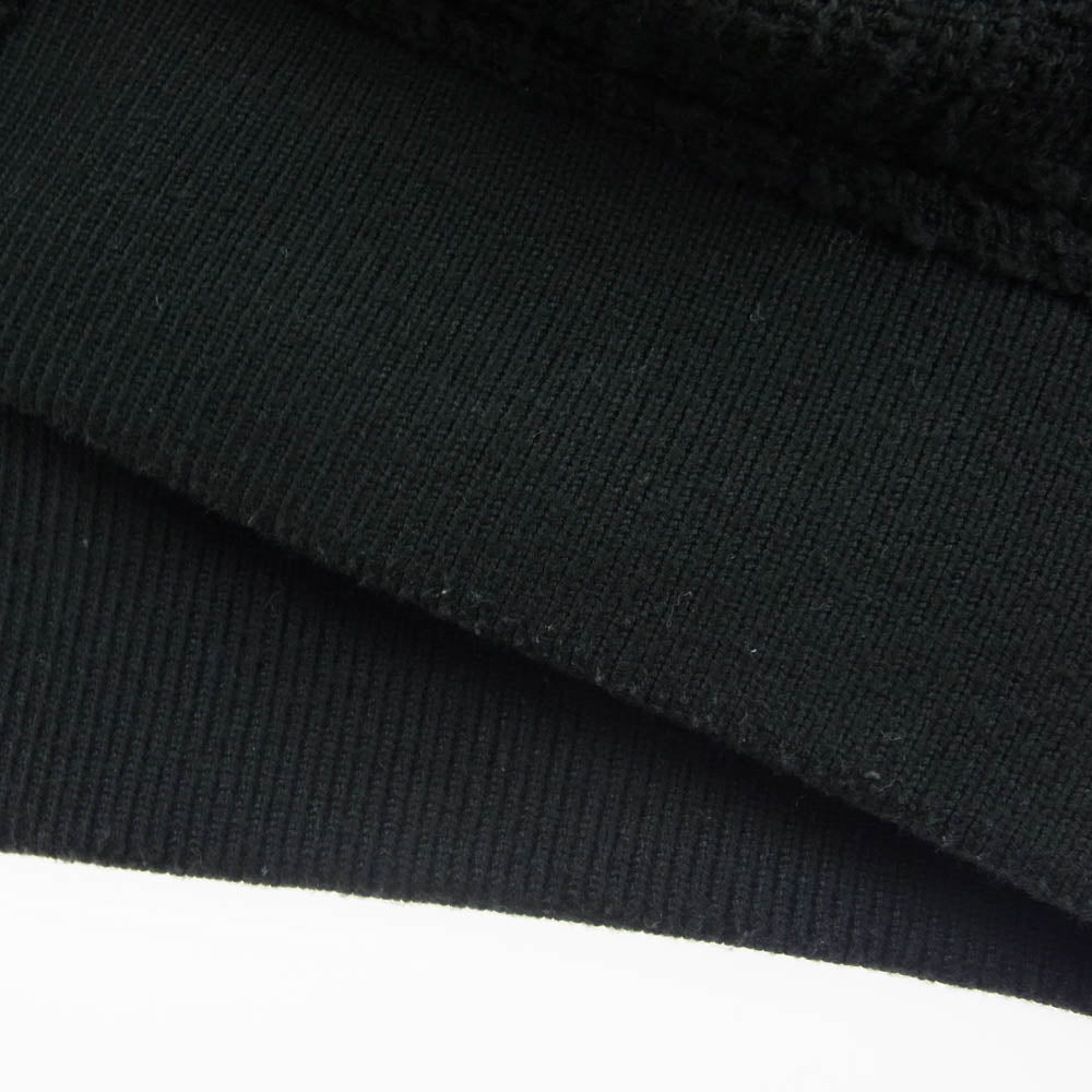 Supreme シュプリーム 16SS Boucle Varsity Jacket バックアーチロゴ フライト ジャケット ブルゾン ヴァーシティジャケット ブラック系 L【中古】