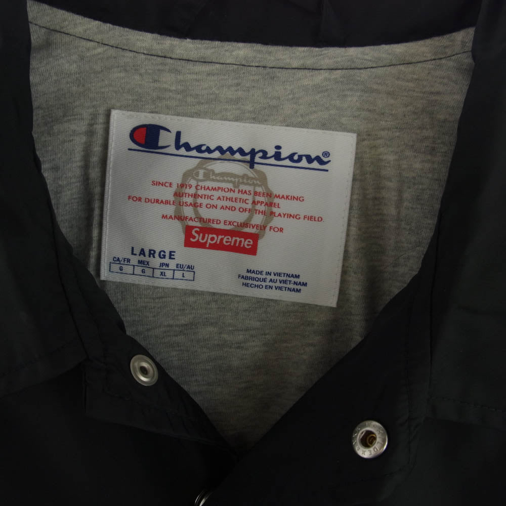 Supreme シュプリーム 24SS Champion Coaches Jacket チャンピオン コーチジャケット ブラック系 XL【極上美品】【中古】