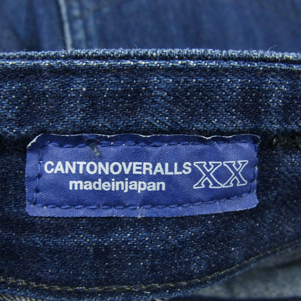 MARGARET HOWELL マーガレットハウエル MHL × CANTON デニム ワーク パンツ インディゴブルー系 33【中古】