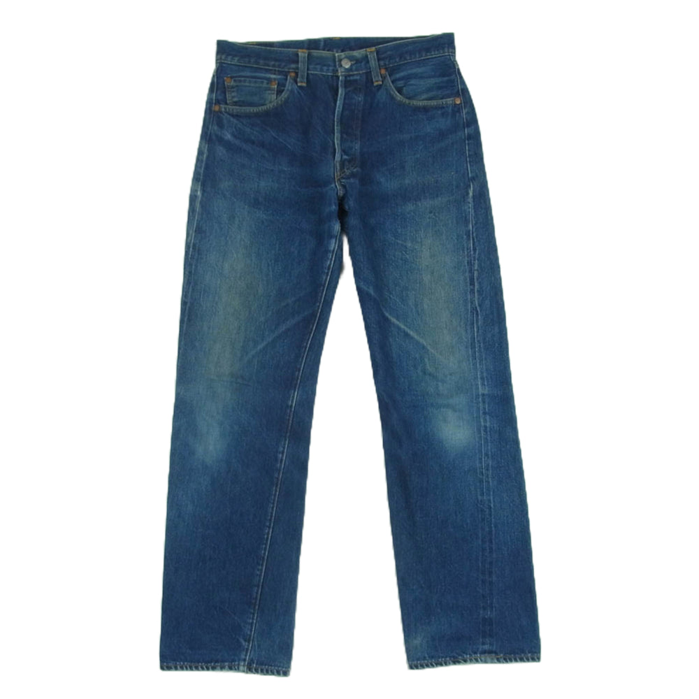 Levi's リーバイス 97年製 555刻印 バレンシア工場 501 XX 紙パッチ 復刻 レプリカ デニム パンツ インディゴブルー系 W33 L36【中古】