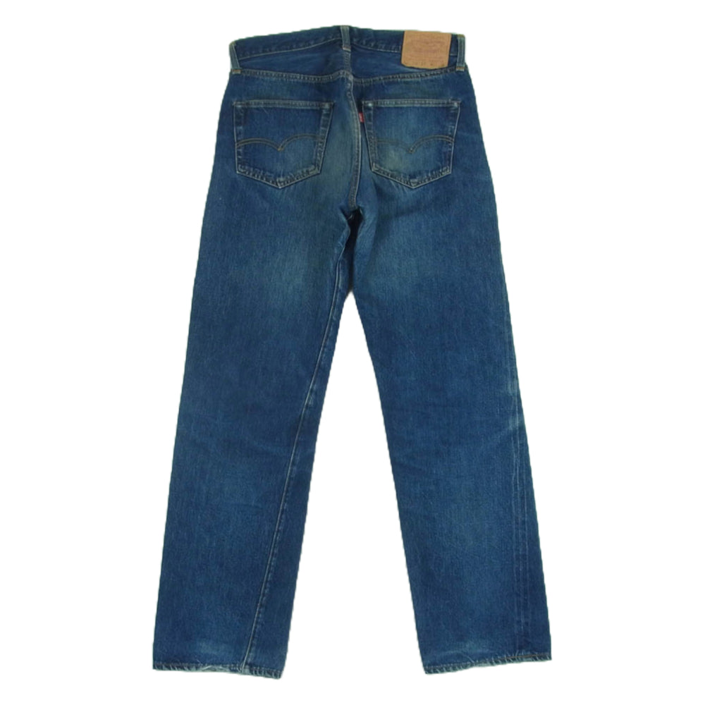 Levi's リーバイス 97年製 555刻印 バレンシア工場 501 XX 紙パッチ 復刻 レプリカ デニム パンツ インディゴブルー系 W33 L36【中古】