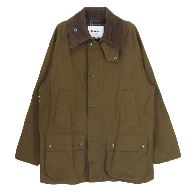 Barbour バブアー 2201225 BEAMS別注 BEDALE CLASSIC FIT ビームス別注 ピーチド コットン ビデイル クラシック ジャケット ノンワックス ブラウン系 36【中古】