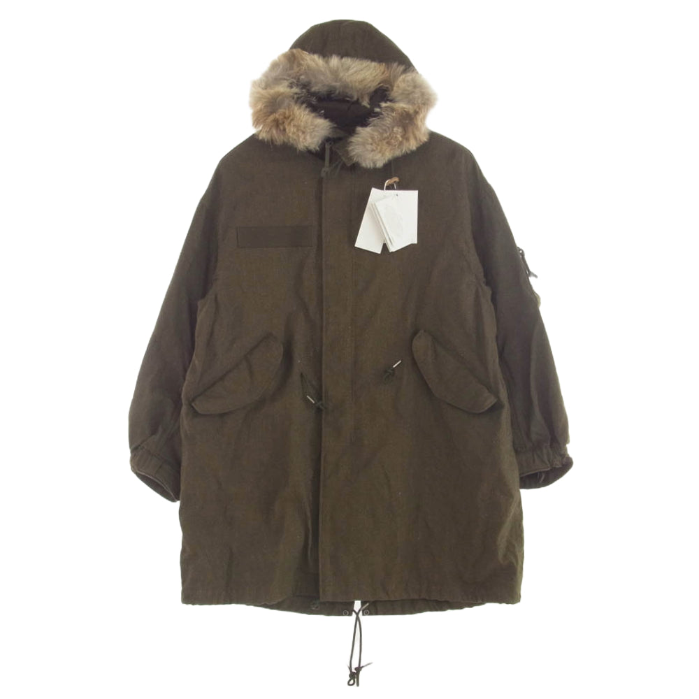 VISVIM ビズビム 24AW 0124205013006 SIX FIVE PARKA W/L M-65 シックスファイブ  ファーフード付き モッズコート カーキ系 1【極上美品】【中古】