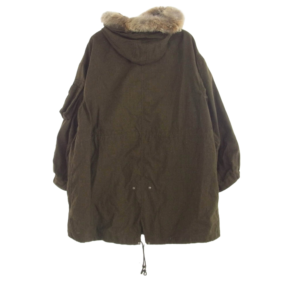 VISVIM ビズビム 24AW 0124205013006 SIX FIVE PARKA W/L M-65 シックスファイブ  ファーフード付き モッズコート カーキ系 1【極上美品】【中古】