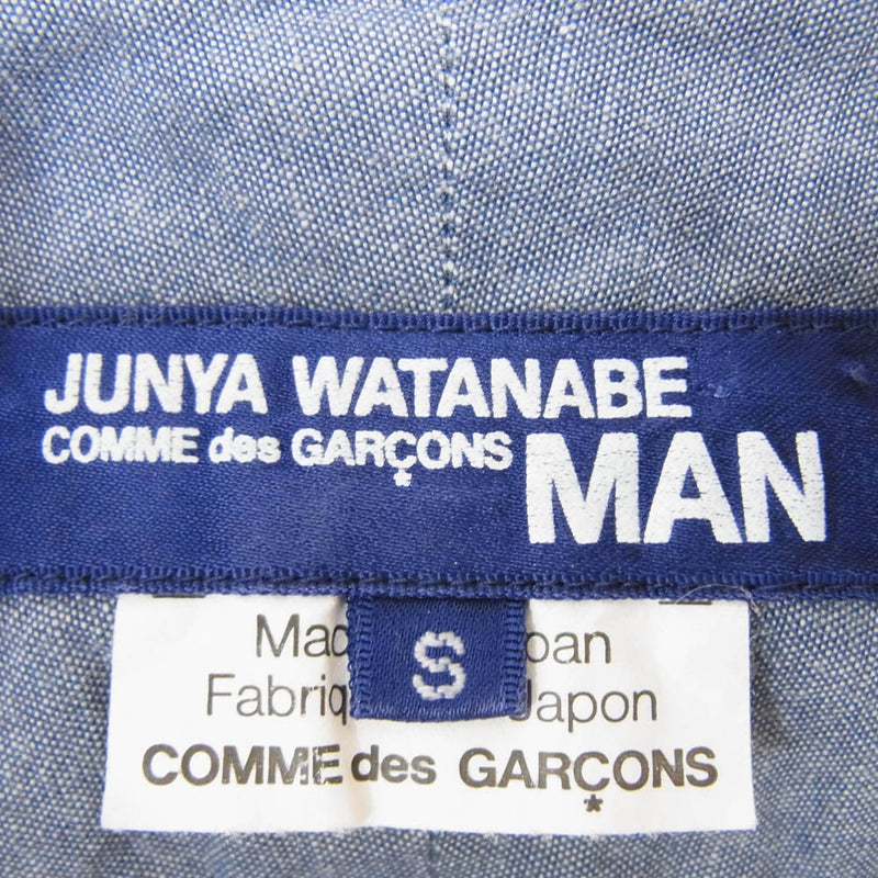 JUNYA WATANABE COMME des GARCONS MAN ジュンヤワタナベコムデギャルソンマン WK-B020 チェック切替 半袖 シャツ マルチカラー系 S【中古】