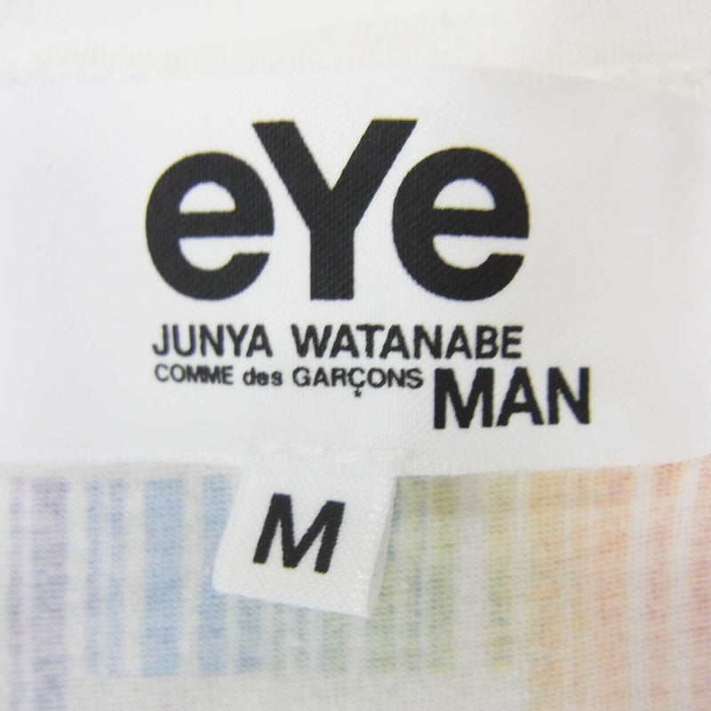 JUNYA WATANABE COMME des GARCONS MAN ジュンヤワタナベコムデギャルソンマン AD2013 WM-T907 eYe × APART アート グラフィック 幽霊 Tシャツ ホワイト系 M【中古】