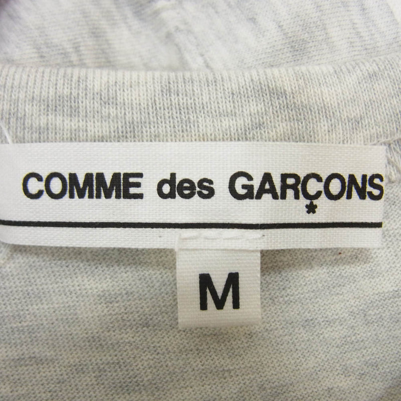 COMME des GARCONS コムデギャルソン 14ss OM-T010 × Filip Pagowski フィリップパゴウスキー 半袖 Tシャツ カットソー グレー系 M【中古】