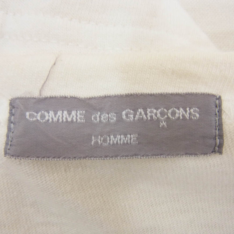 COMME des GARCONS HOMME コムデギャルソンオム 02SS HE-T008 アーカイブ 切替 ドッキング 長袖 カットソー ホワイト系 サイズ表記無【中古】