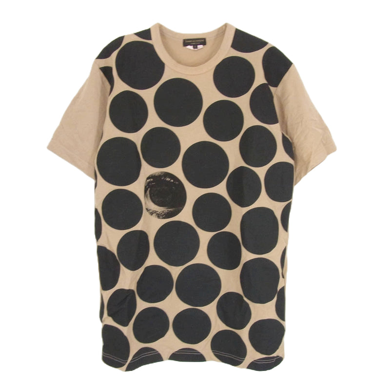 COMME des GARCONS HOMME PLUS コムデギャルソンオムプリュス 13SS PK-T022 ドット 総柄 半袖 Tシャツ ブラウン系 S【中古】