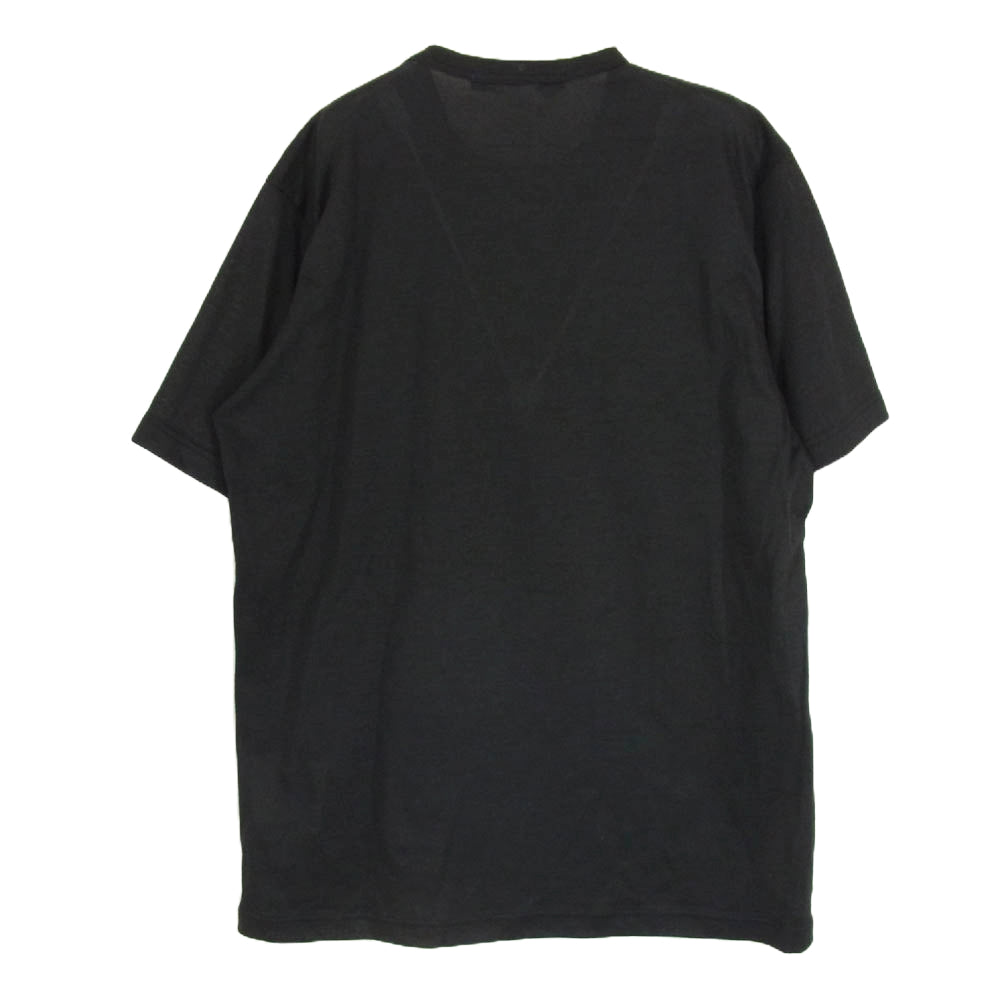 JUNYA WATANABE COMME des GARCONS MAN ジュンヤワタナベコムデギャルソンマン AD2015 WQ-T033 ポリエステル フロント プリント Ｔシャツ 半袖 ブラック系 S【中古】