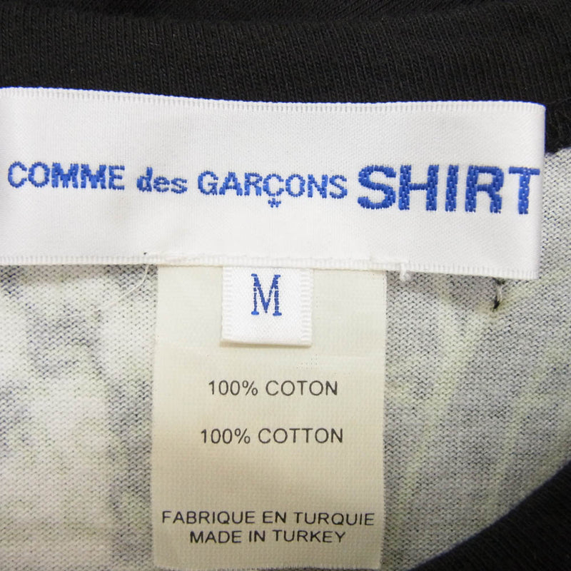 COMME des GARCONS コムデギャルソン S22105 shirt  シャツ Disney ディズニー ミッキー ラグラン 七分丈 カットソー ブラック系 M【中古】