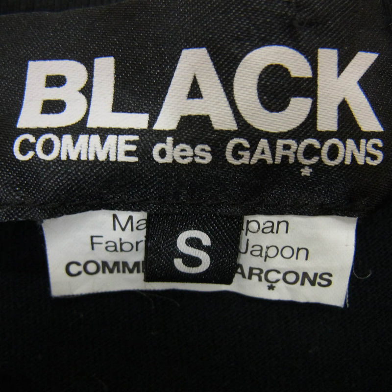 BLACK COMME des GARCONS ブラックコムデギャルソン 12SS 1I-T205 BLACK STRONG ロング丈 レイヤード Tシャツ カットソー ブラック系 S【中古】