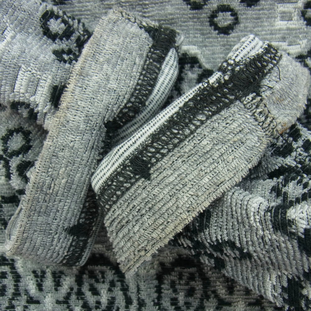 COMME des GARCONS HOMME コムデギャルソンオム HJ-T009 パイル地 総柄 ジップアップ フーディ パーカー AD2012 グレー系 XS【中古】