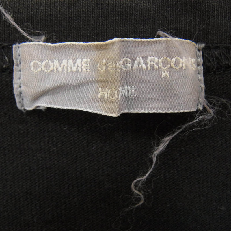 COMME des GARCONS HOMME コムデギャルソンオム 01AW HC-T008 アーカイブ カット デザイン 長袖 カットソー ブラック系 サイズ表記無【中古】