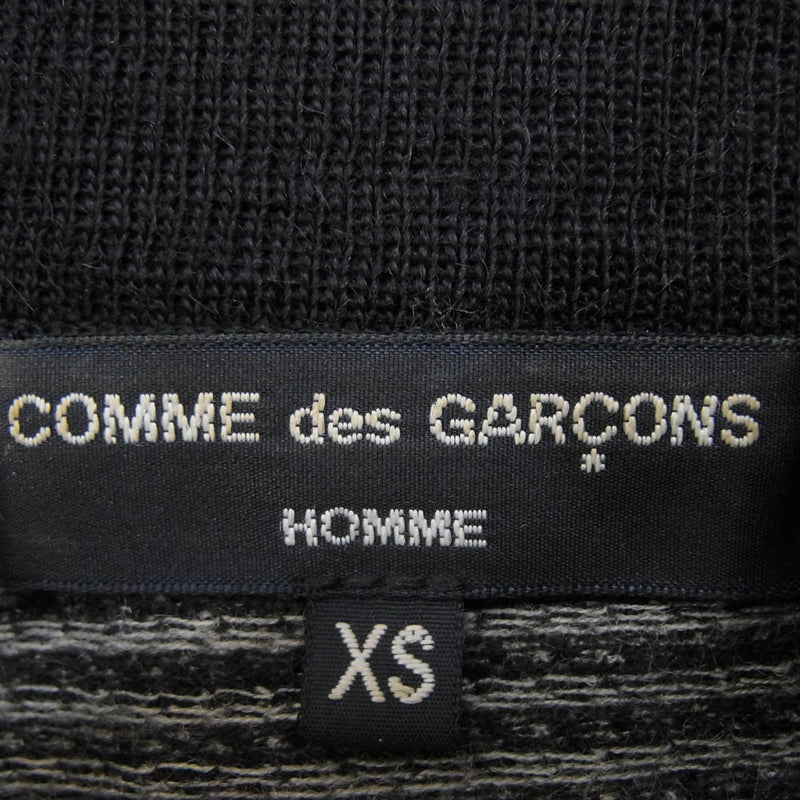 COMME des GARCONS HOMME コムデギャルソンオム HJ-T019 千鳥柄 ジップアップ ウール ブルゾン ジャケット AD2012 ネイビー系 XS【中古】