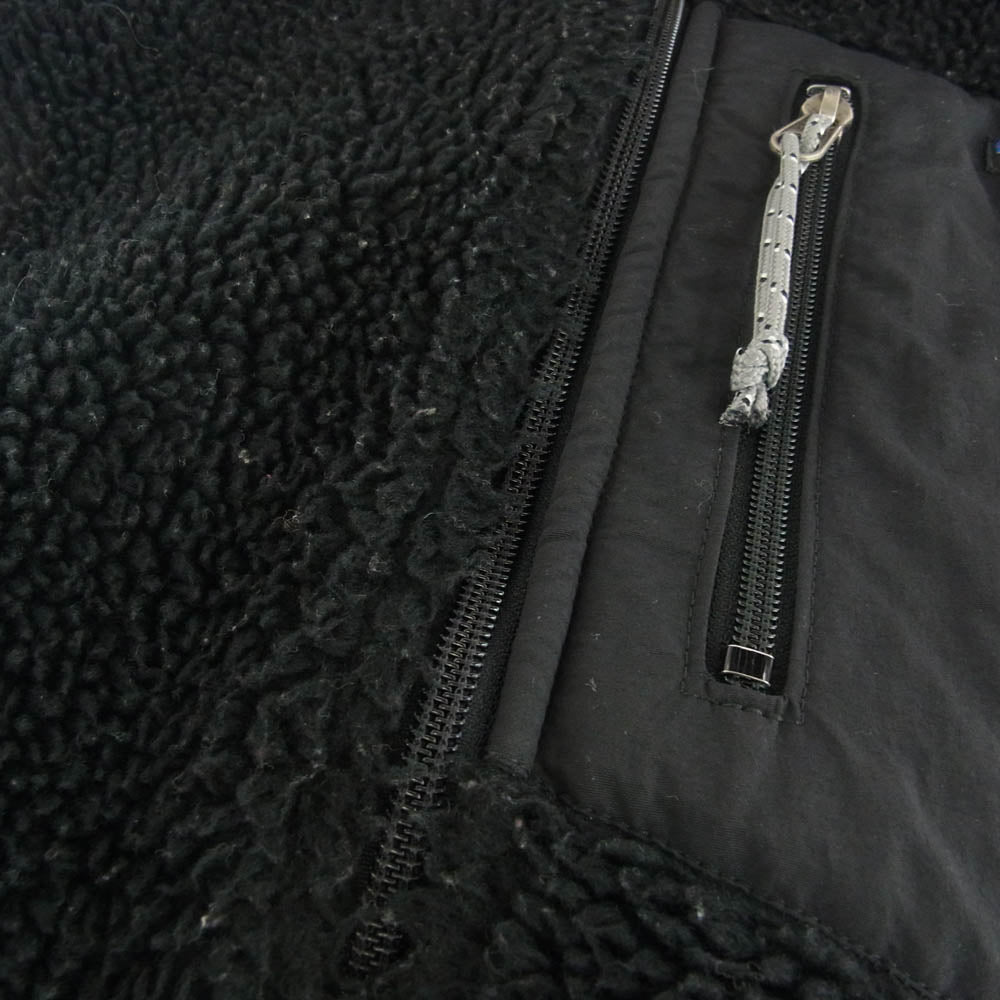 patagonia パタゴニア 23044 USA製 00年製 CLASSIC RETRO X VEST クラシック レトロX フリース ベスト ブラック ブラック系 S【中古】