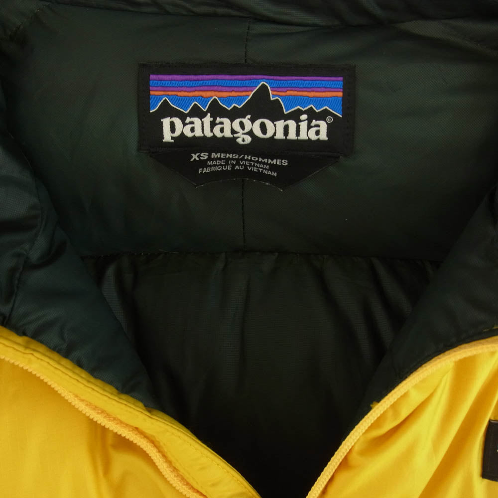 patagonia パタゴニア 16AW 84902FA16 16年製 Hi-Loft Down Hoody ハイロフト ダウン フーディ ジャケット イエロー系 XS【中古】