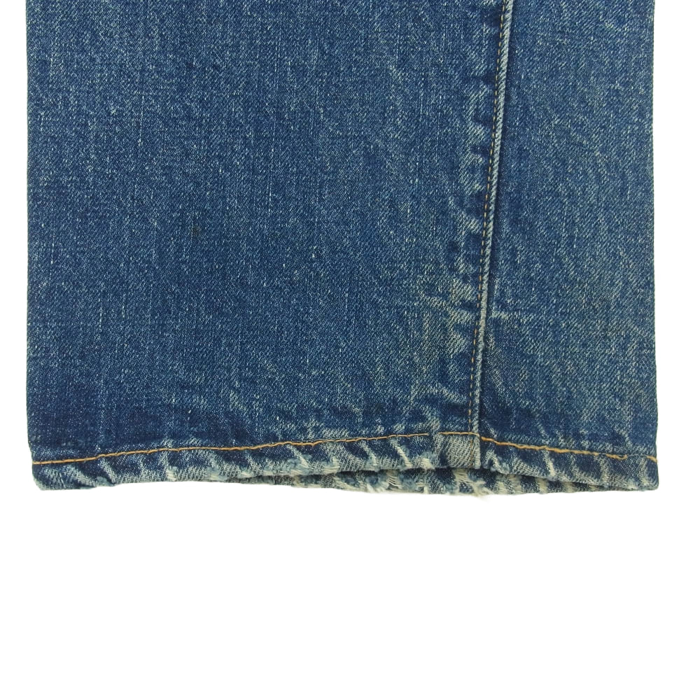 Levi's リーバイス 501BIGE 片面タブ 紙パッチ 裏刻印2 リペア有 デニム パンツ インディゴブルー系【中古】