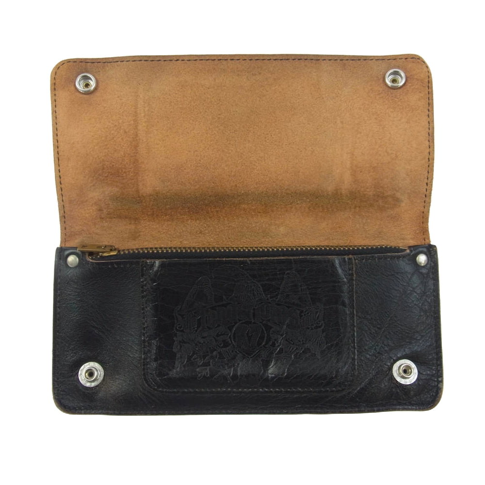 TENDERLOIN テンダーロイン T-WALLET トラッカーウォレット 長財布 ブラック系【中古】