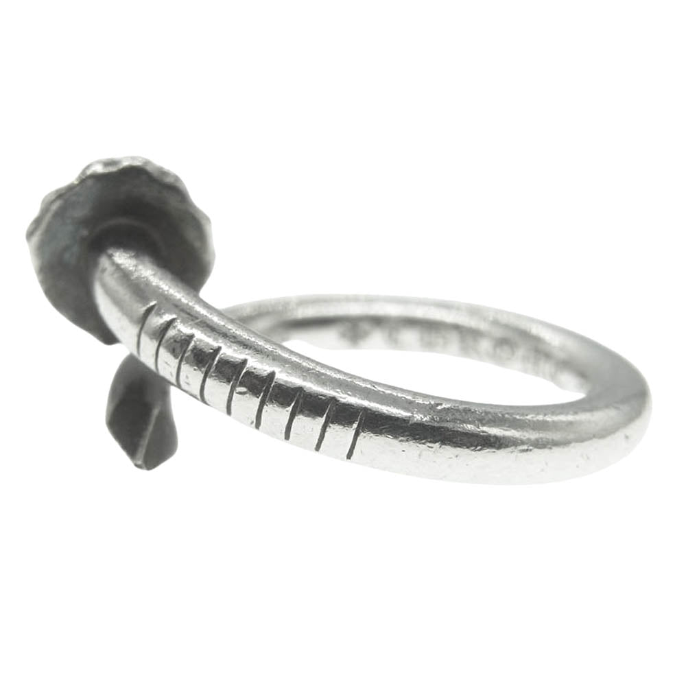 CHROME HEARTS クロムハーツ（原本無） NAIL CRSBALL クロスボール ネイル リング シルバー系 約11号【中古】