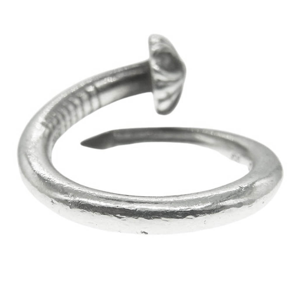 CHROME HEARTS クロムハーツ（原本無） NAIL CRSBALL クロスボール ネイル リング シルバー系 約11号【中古】