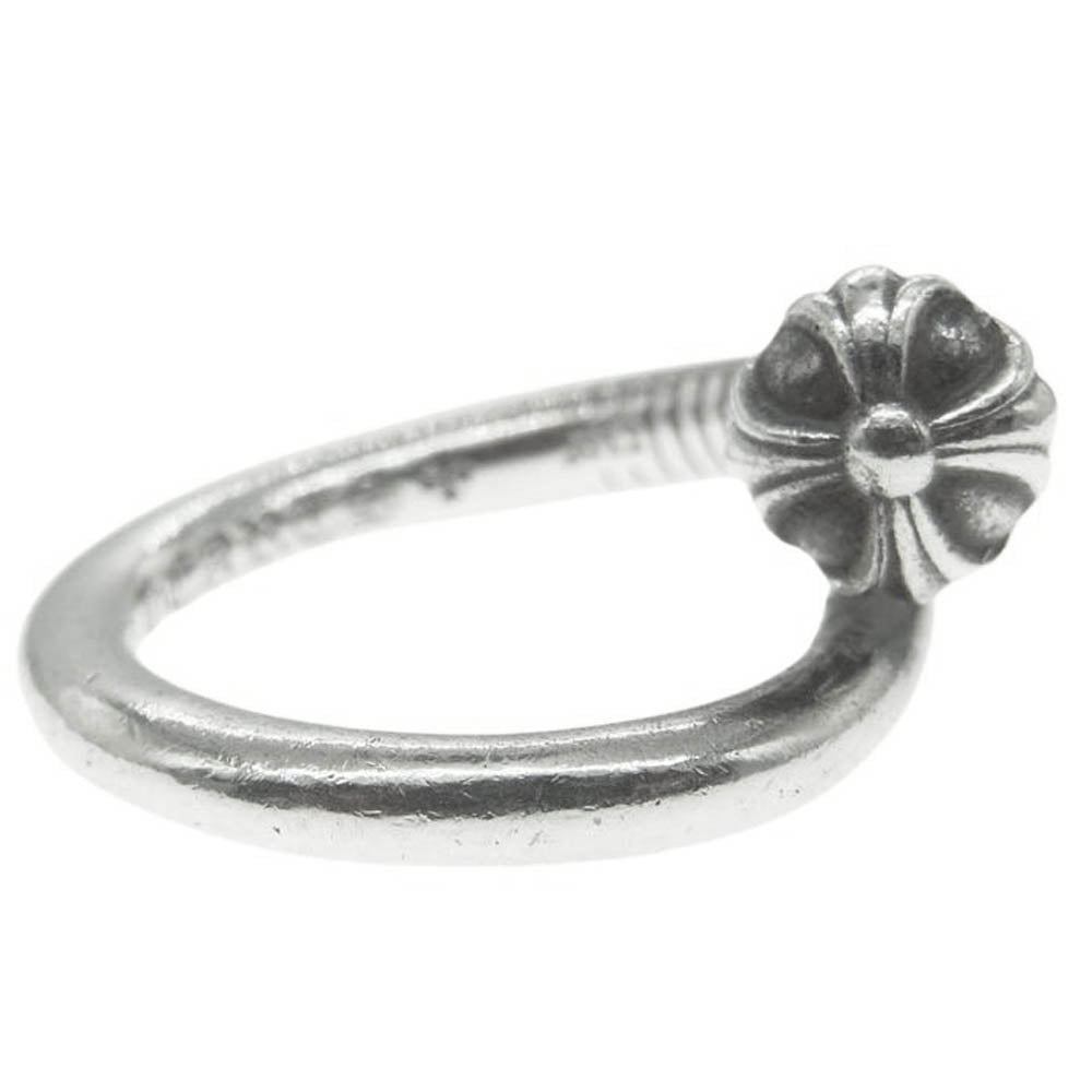 CHROME HEARTS クロムハーツ（原本無） NAIL CRSBALL クロスボール ネイル リング シルバー系 約11号【中古】
