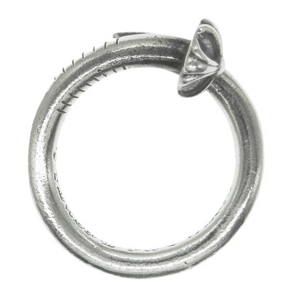CHROME HEARTS クロムハーツ（原本無） NAIL CRSBALL クロスボール ネイル リング シルバー系 約11号【中古】