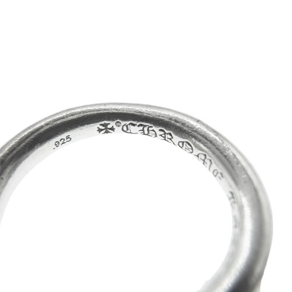 CHROME HEARTS クロムハーツ（原本無） NAIL CRSBALL クロスボール ネイル リング シルバー系 約11号【中古】