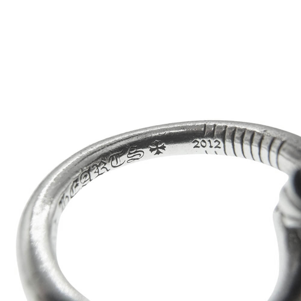 CHROME HEARTS クロムハーツ（原本無） NAIL CRSBALL クロスボール ネイル リング シルバー系 約11号【中古】