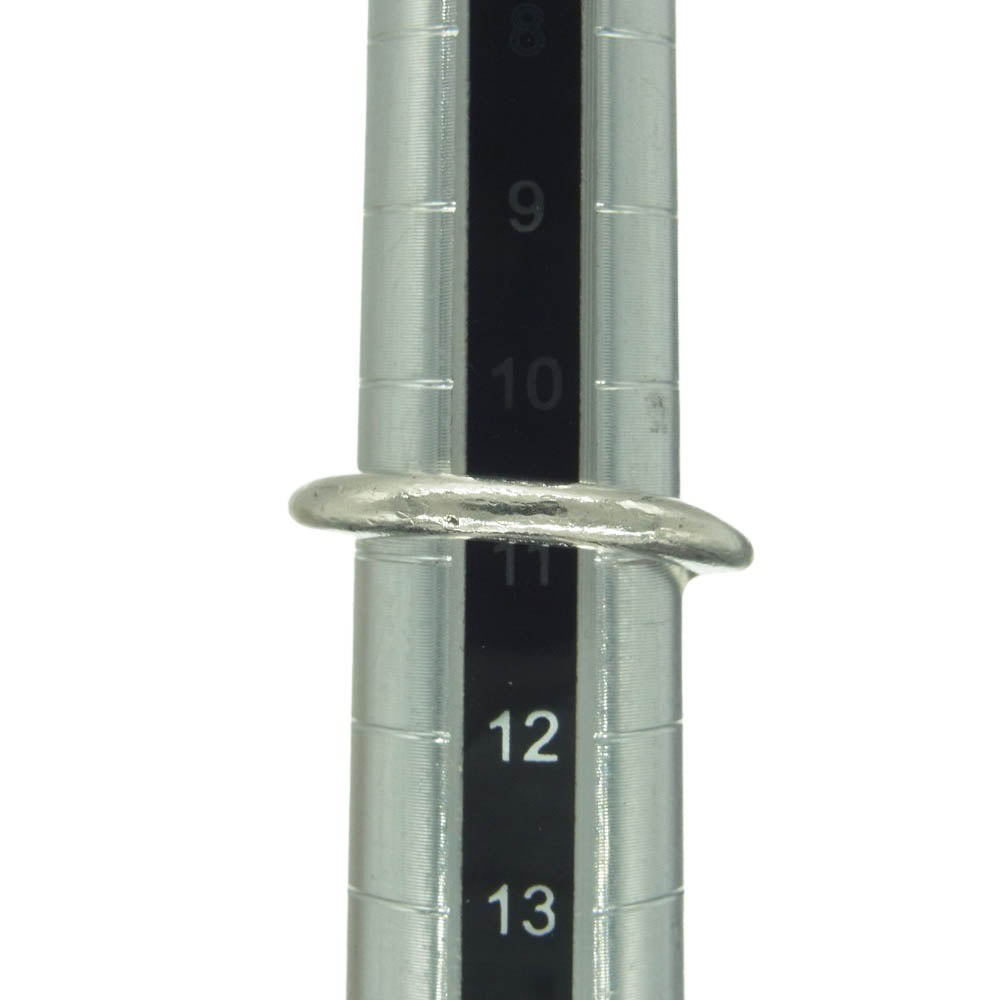 CHROME HEARTS クロムハーツ（原本無） NAIL CRSBALL クロスボール ネイル リング シルバー系 約11号【中古】