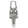 CHROME HEARTS クロムハーツ（原本無） #5DAGGER ZIP1 #5ダガー ジップ チャーム ペンダントトップ シルバー系【中古】