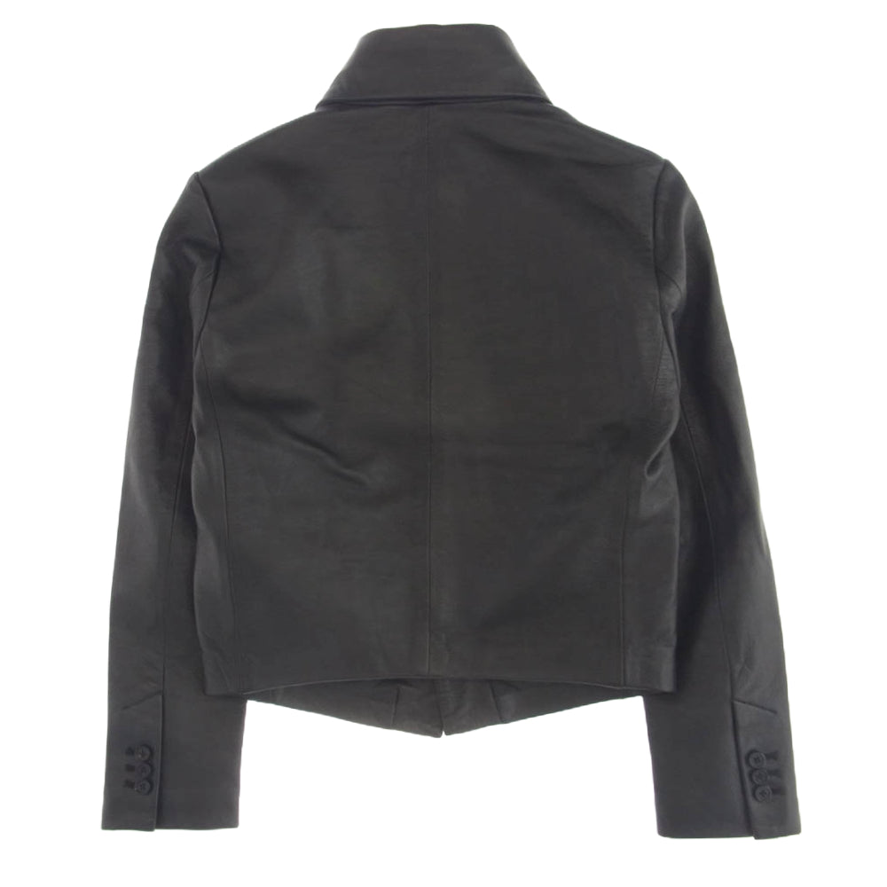 NO ID. ノーアイディ 855030-836L シープレザー ナポレオン ショート ジャケット ブルゾン ブラック系 1【中古】
