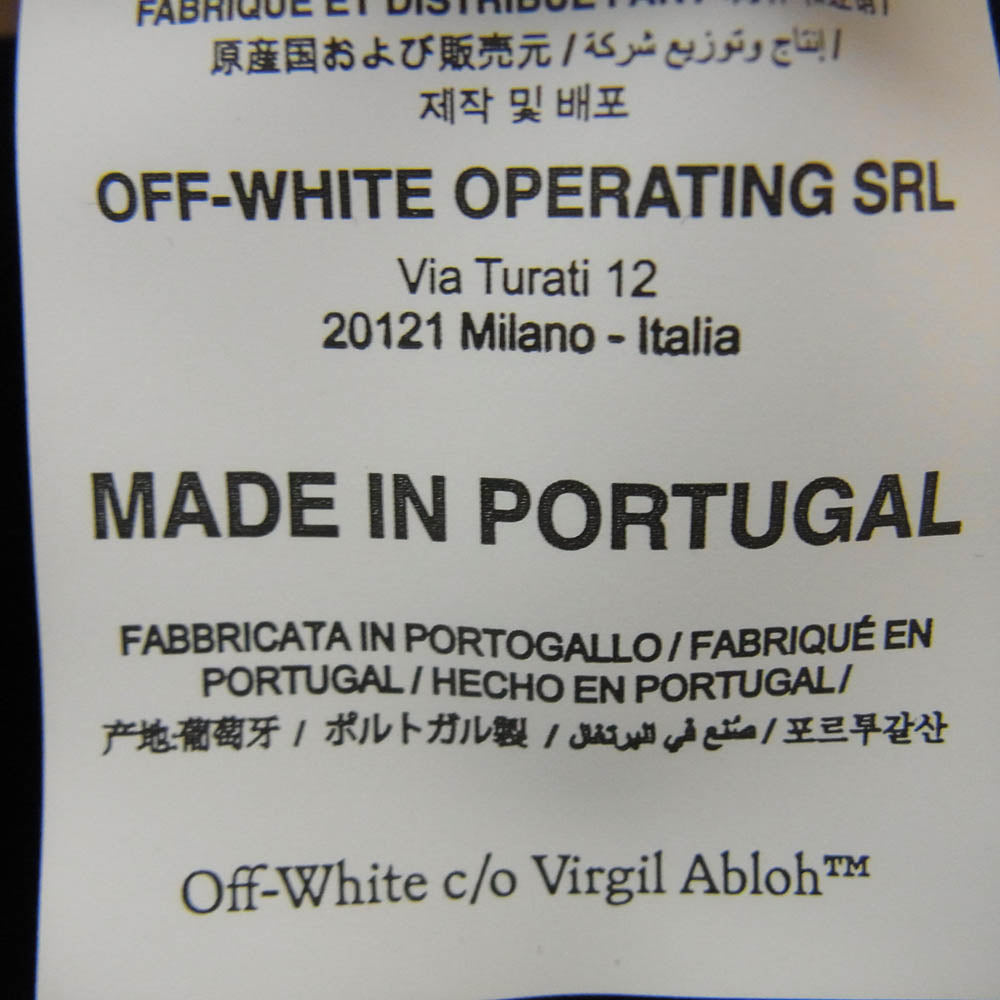 OFF-WHITE オフホワイト 21AW OMBA054F21FLE011 CARAVAGGIO ARROW SKATE C/N SWEAT カラヴァッジオ アローロゴ クルーネック スウェット ブラック系 L【中古】