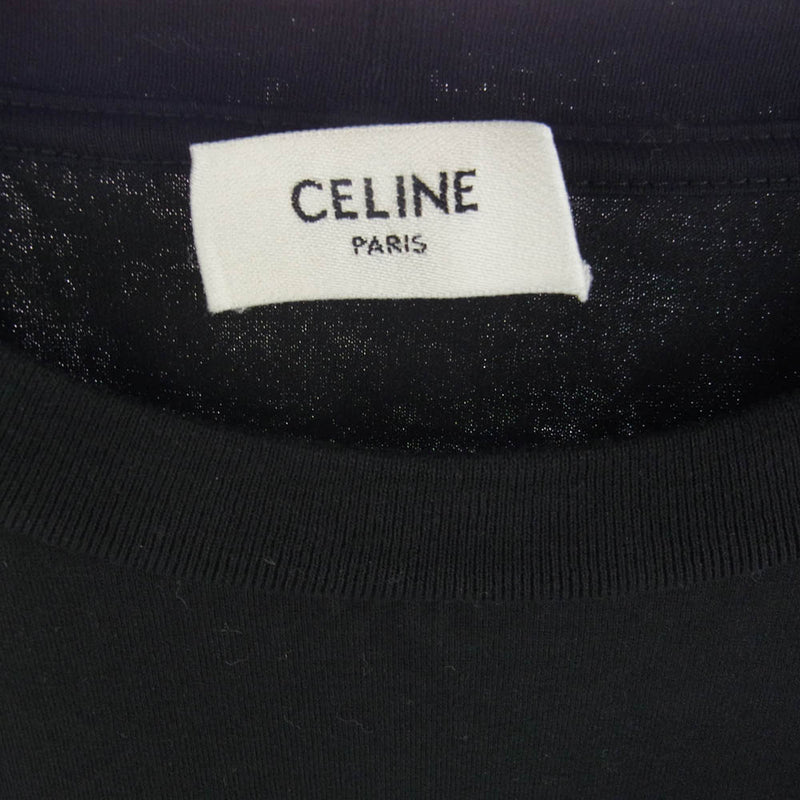 CELINE セリーヌ 2X41C671Q ルーズ スタッズロゴ 半袖Tシャツ ブラック系 S【中古】