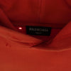 BALENCIAGA バレンシアガ 674986 TLVJ3 MAISON ワイド フィット プルオーバー パーカー レッド系 S【中古】