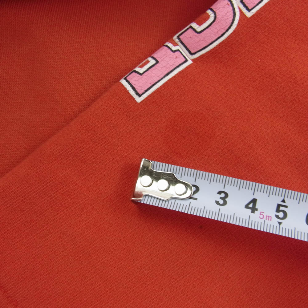 BALENCIAGA バレンシアガ 674986 TLVJ3 MAISON ワイド フィット プルオーバー パーカー レッド系 S【中古】