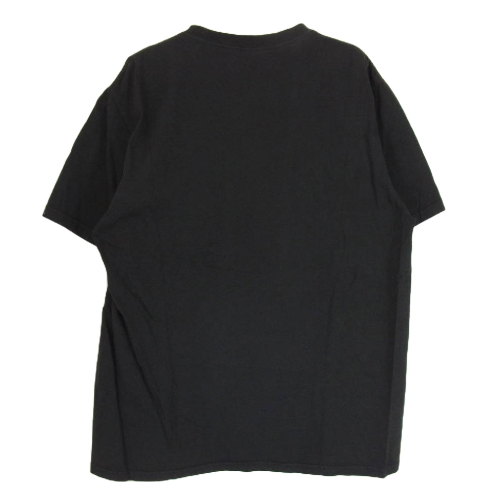 STUSSY ステューシー ストック ロゴ クルーネック 半袖 Tシャツ  S/S TEE ブラック系 M【中古】