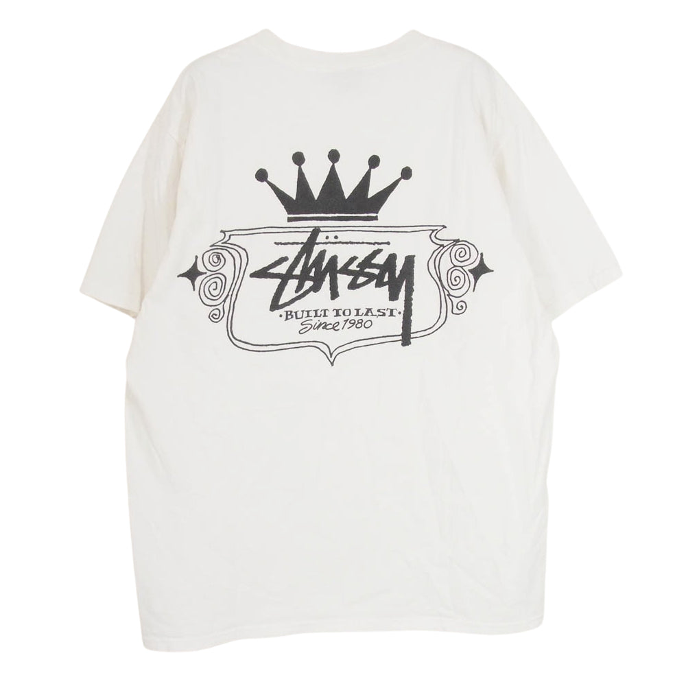 STUSSY ステューシー Built To Last Pig Dyed Tee  半袖 Tシャツ ホワイト系 M【中古】